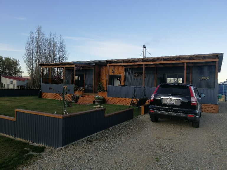 House cladded in cedar wood