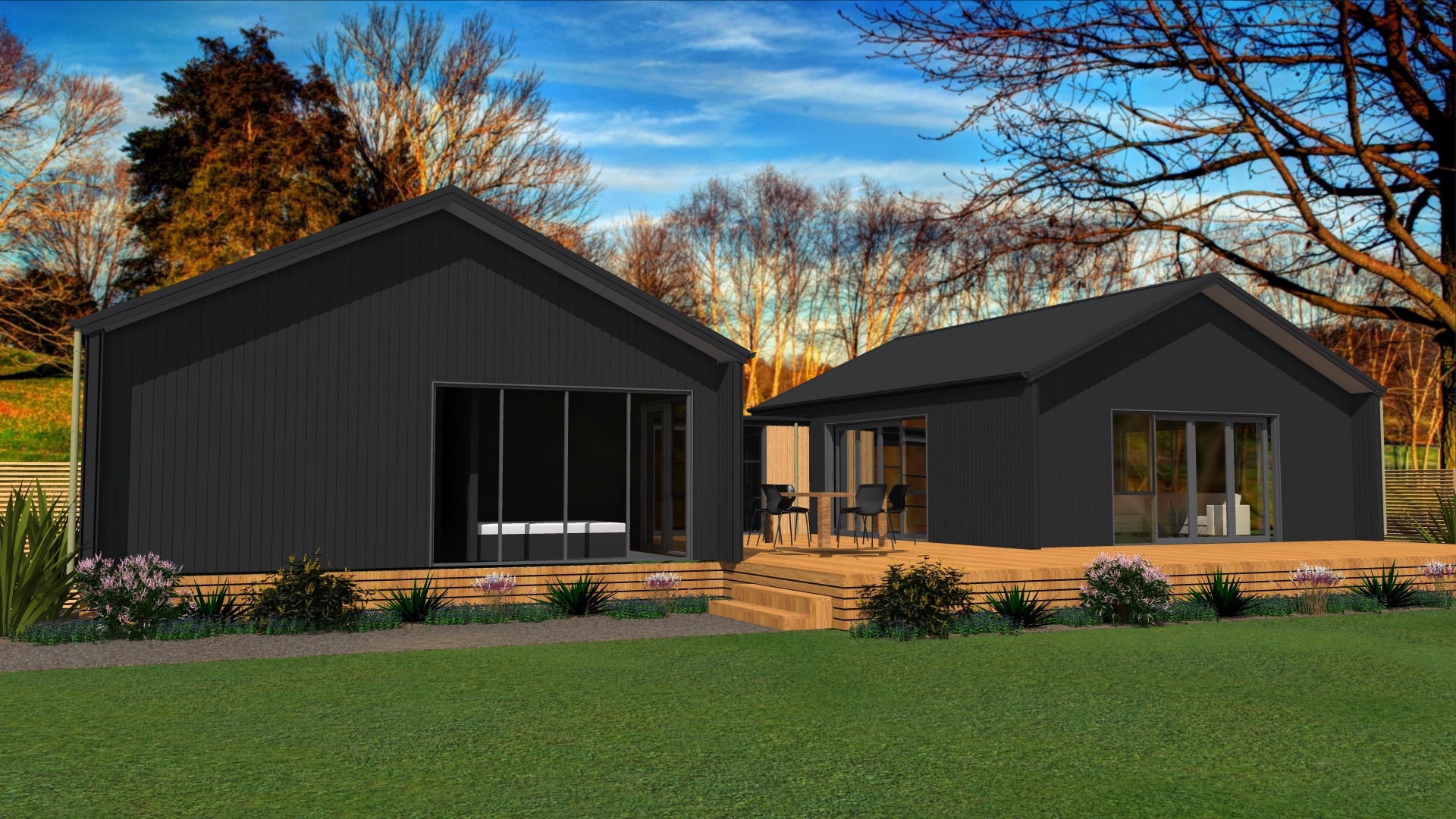 3 bedroom modern kitset house