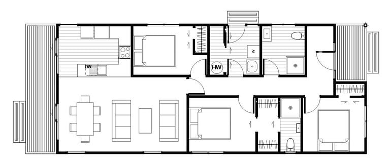 3 bedroom floor plan