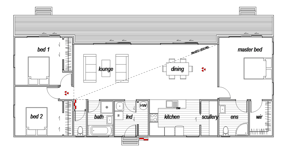 Kyeburn 3 bedroom home floor plan