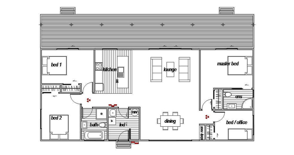 Managers Home - Floor Plan