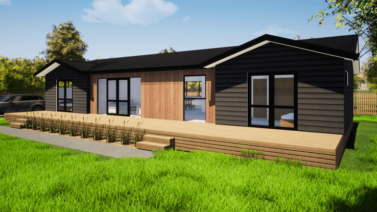 4 Bedroom prefab house design 