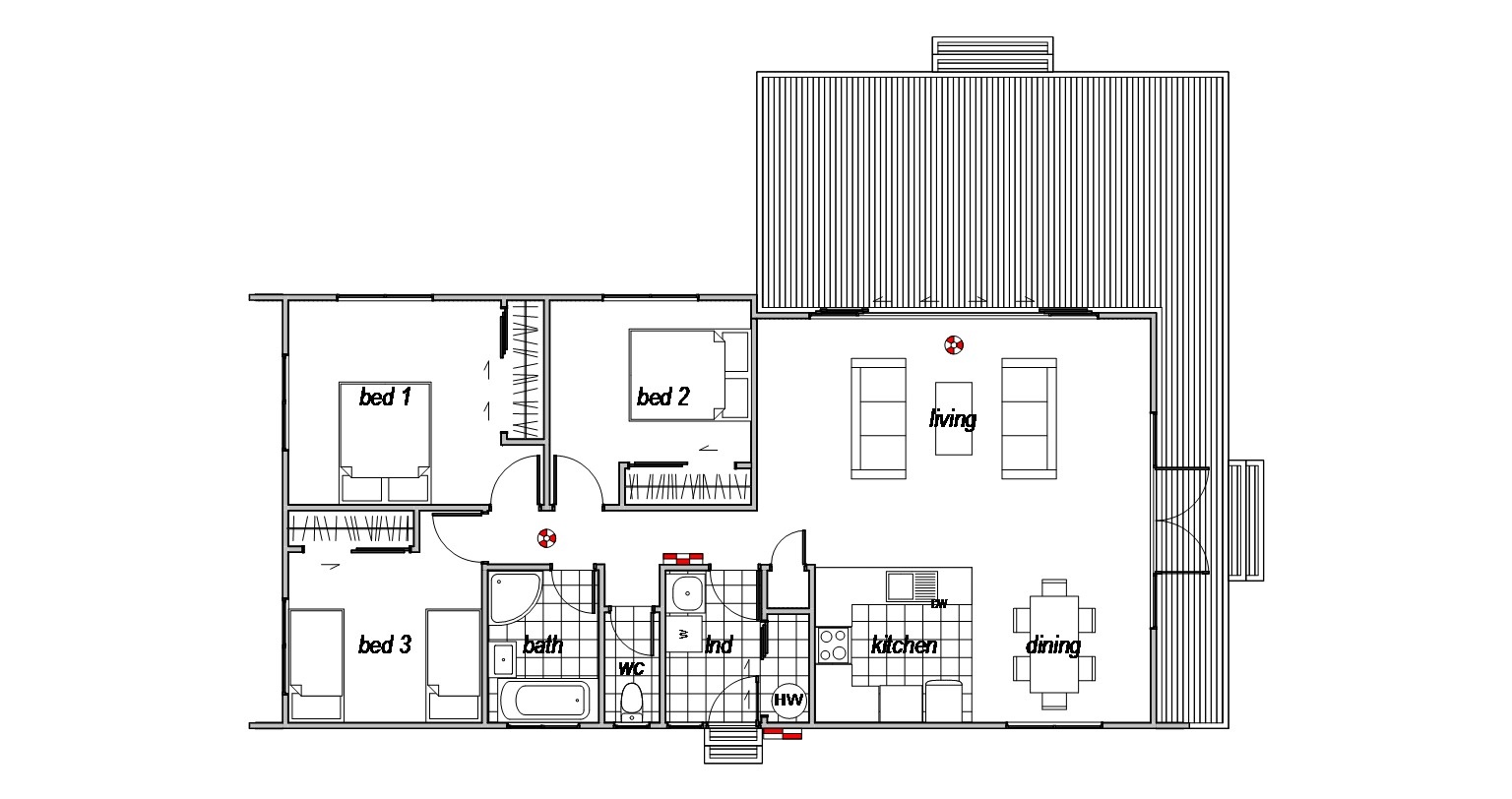 3 Bedroom Floor Plan