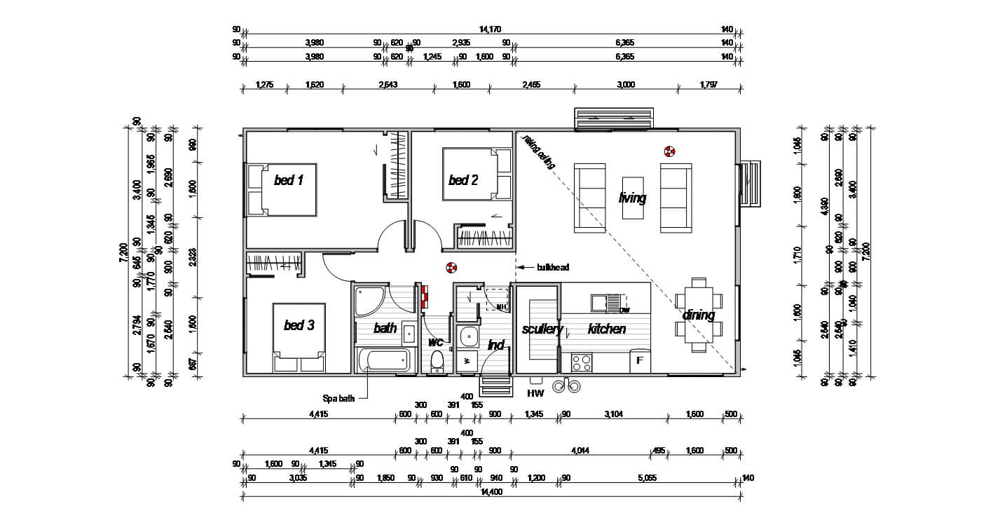 Mayfield Alternative 3 bedroom home design without ensuite